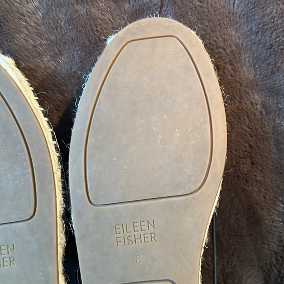 EILEEN FISHER Lee Espadrille Flat, Black Suede Shoe Sz 8 - Picture 11 of 12